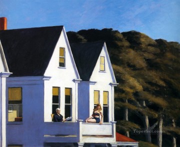 エドワード・ホッパー Painting - 二階の陽光 エドワード・ホッパー